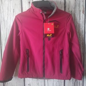 Jack Wolfskin Outdoor Nanuk Maroon Men's Full Zip Hooded Fleece Jacket Size (M)